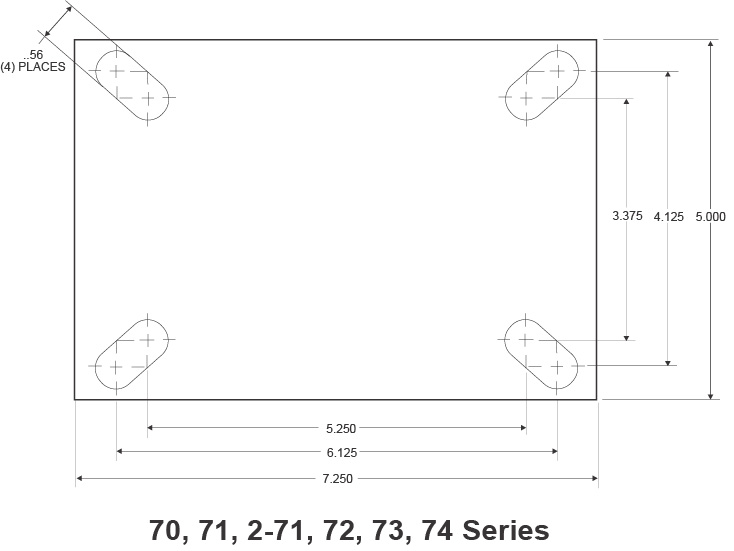 Heavy Duty Caster Wheel Top Plate Dimensions 