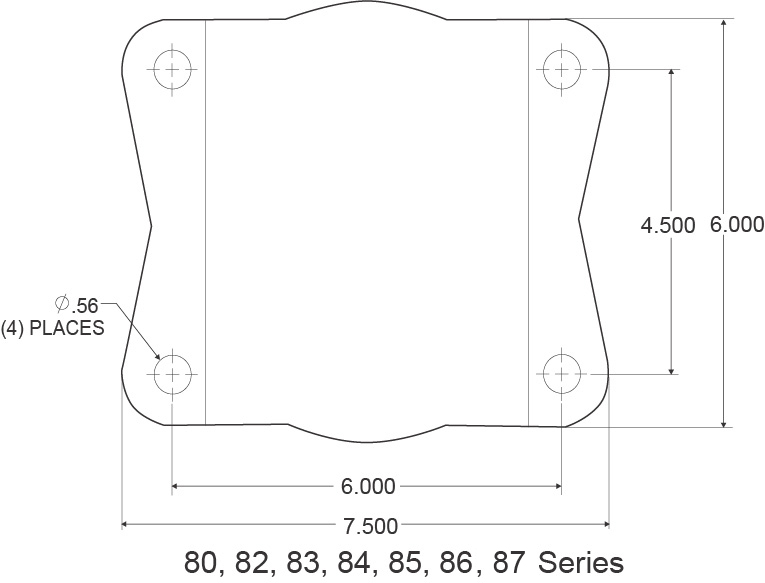 Heavy Duty Caster Wheel Top Plate Dimensions 